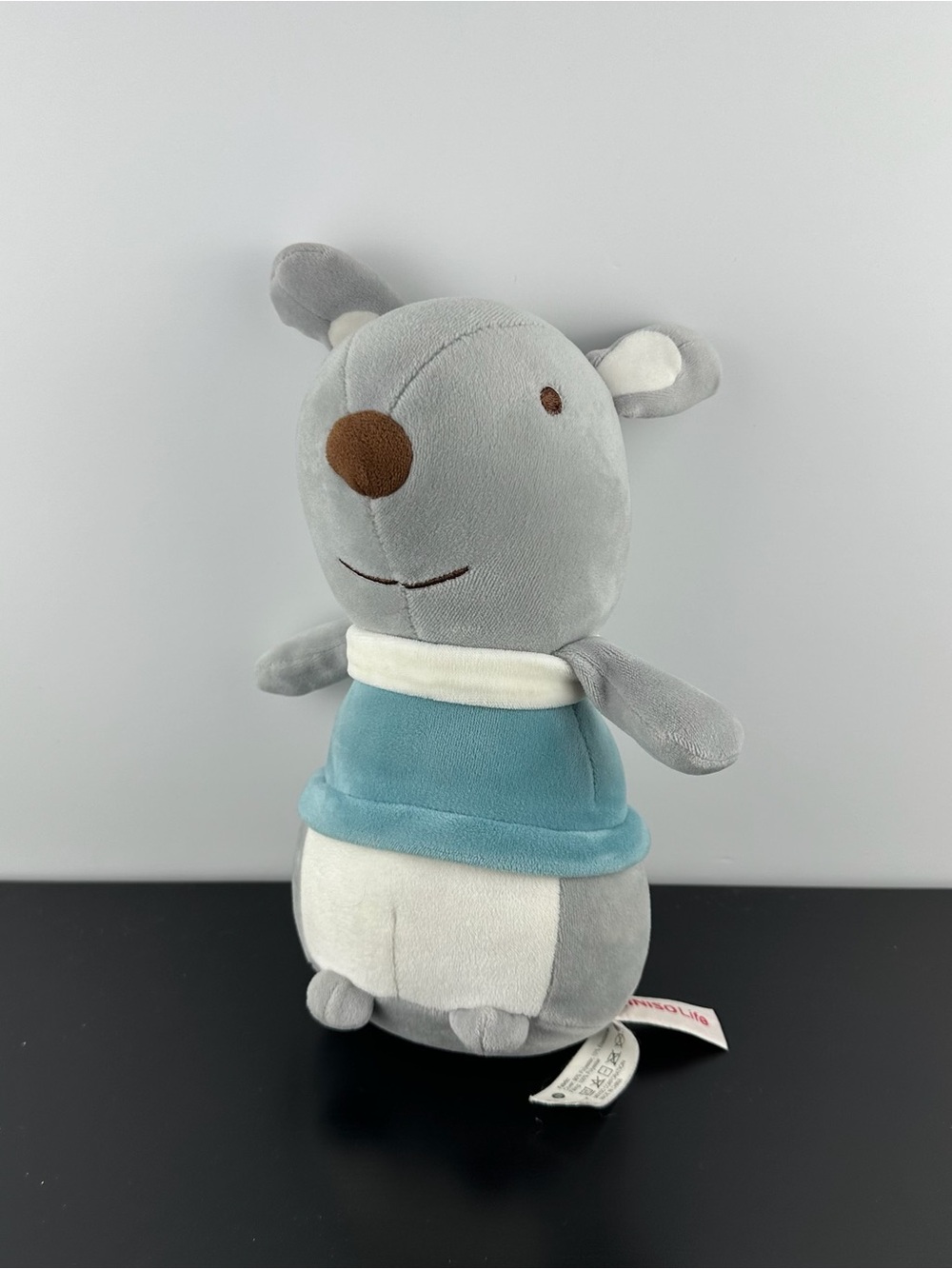 Miniso Life RARE Gray Bunny 10" Grey Plush Stuffed Animal Mouse Rabbit